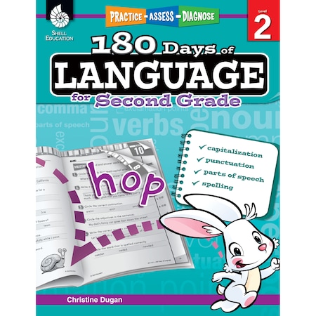 Shell Education Shell Education 180 Days of Language Book, Grade 2 51167